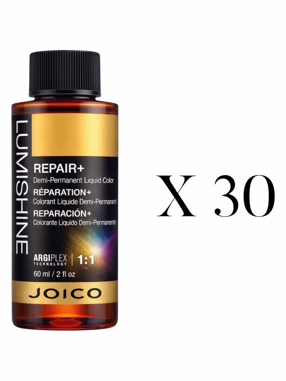 X30 JOICO LUMISHINE DEMI PERMANENT LIQUID COLOUR IN 8NG 60ML - BRAND NEW